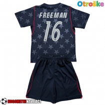 Otroške Nogometnih dresov Združene države Alex Freeman #16 Gostujoči SP 2026 Kratki rokavi (+ hlače)
